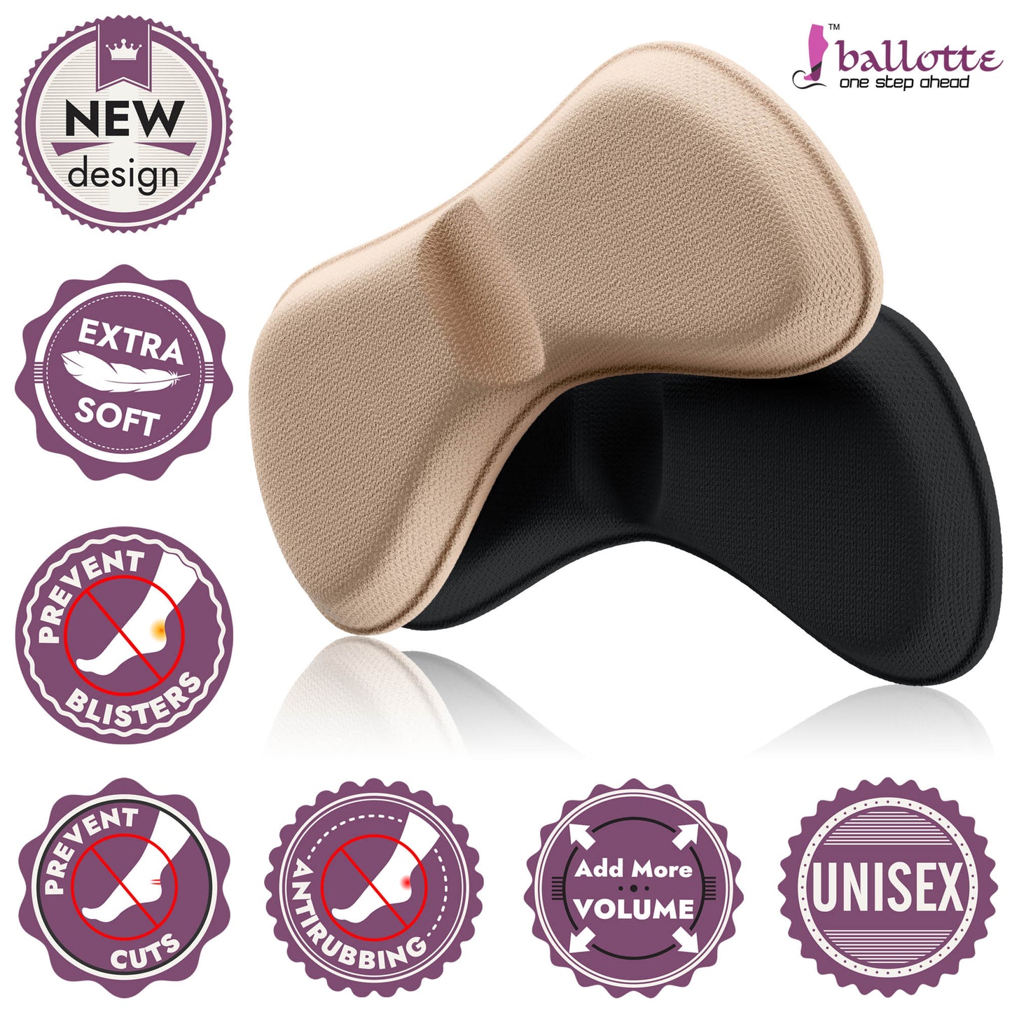 Extra soft heel grips