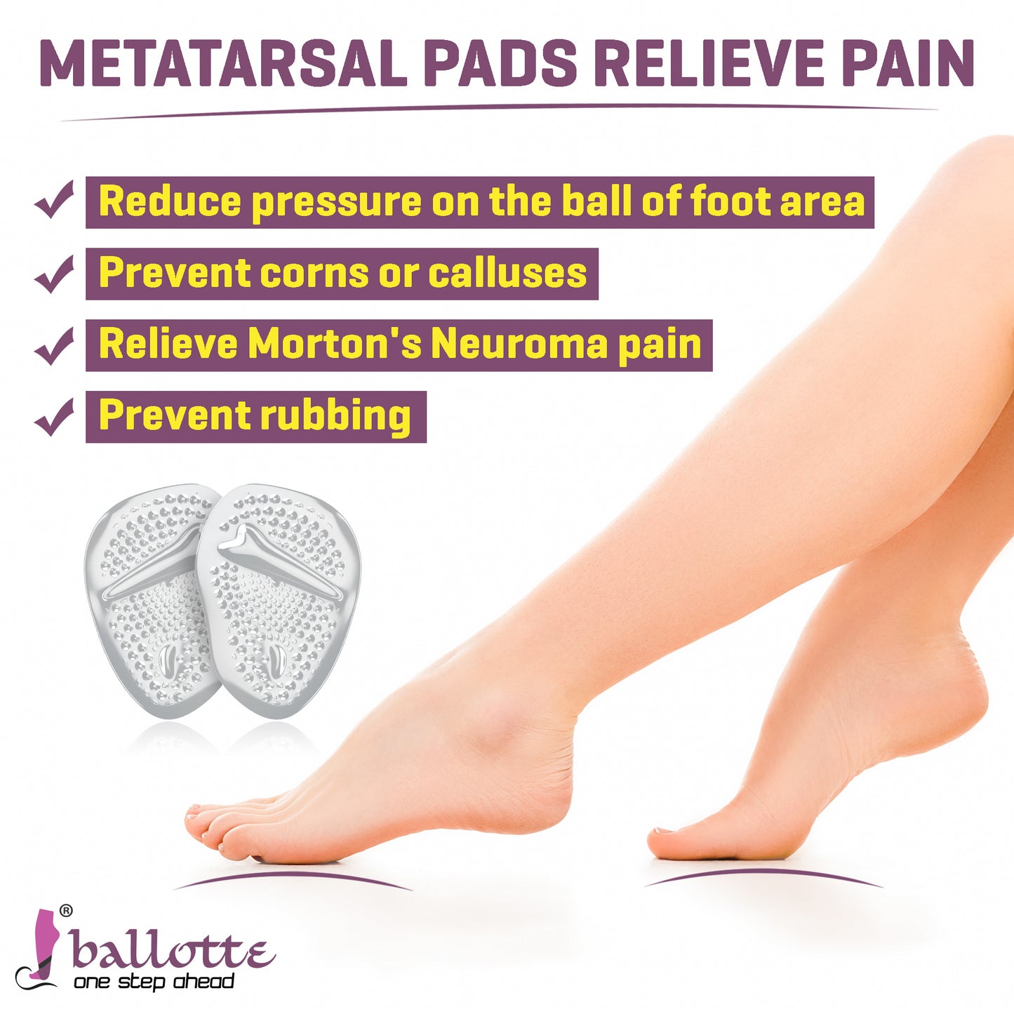 Ball of foot cushions (with tea tree oil)