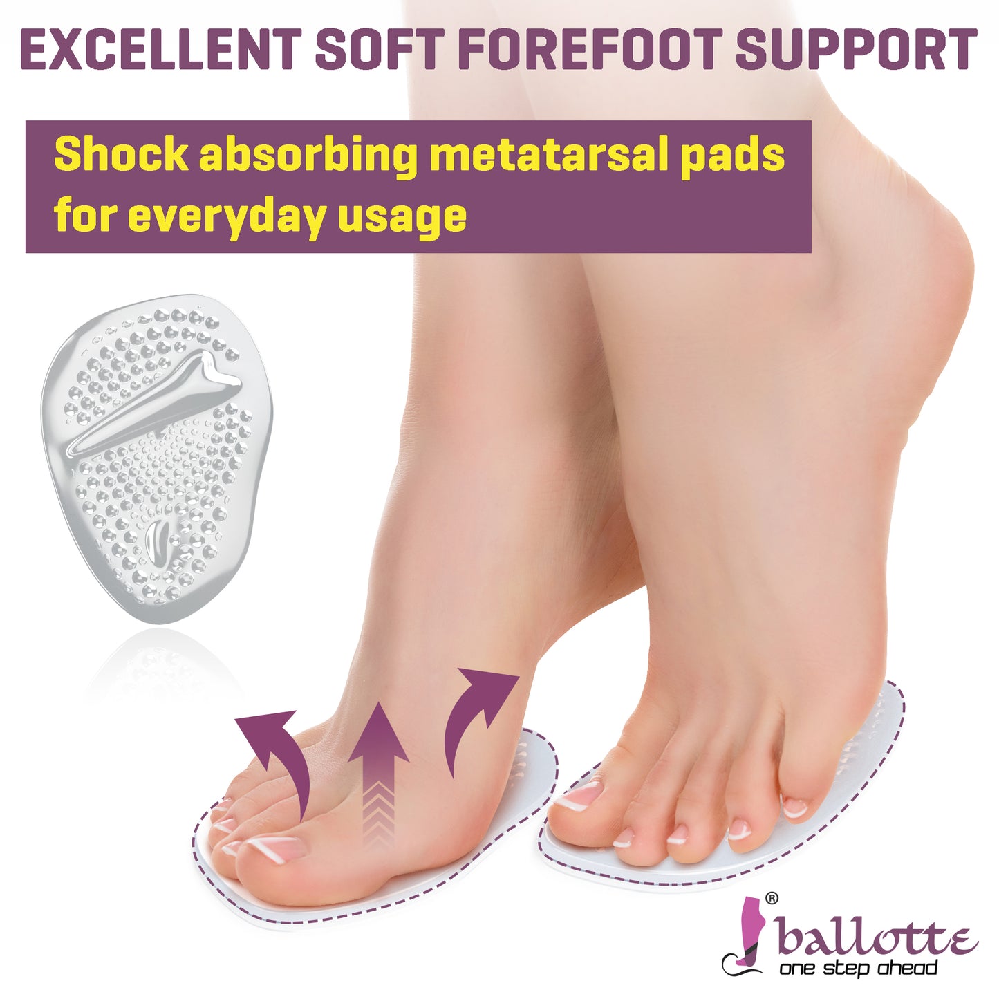 Ball of foot cushions (with tea tree oil)