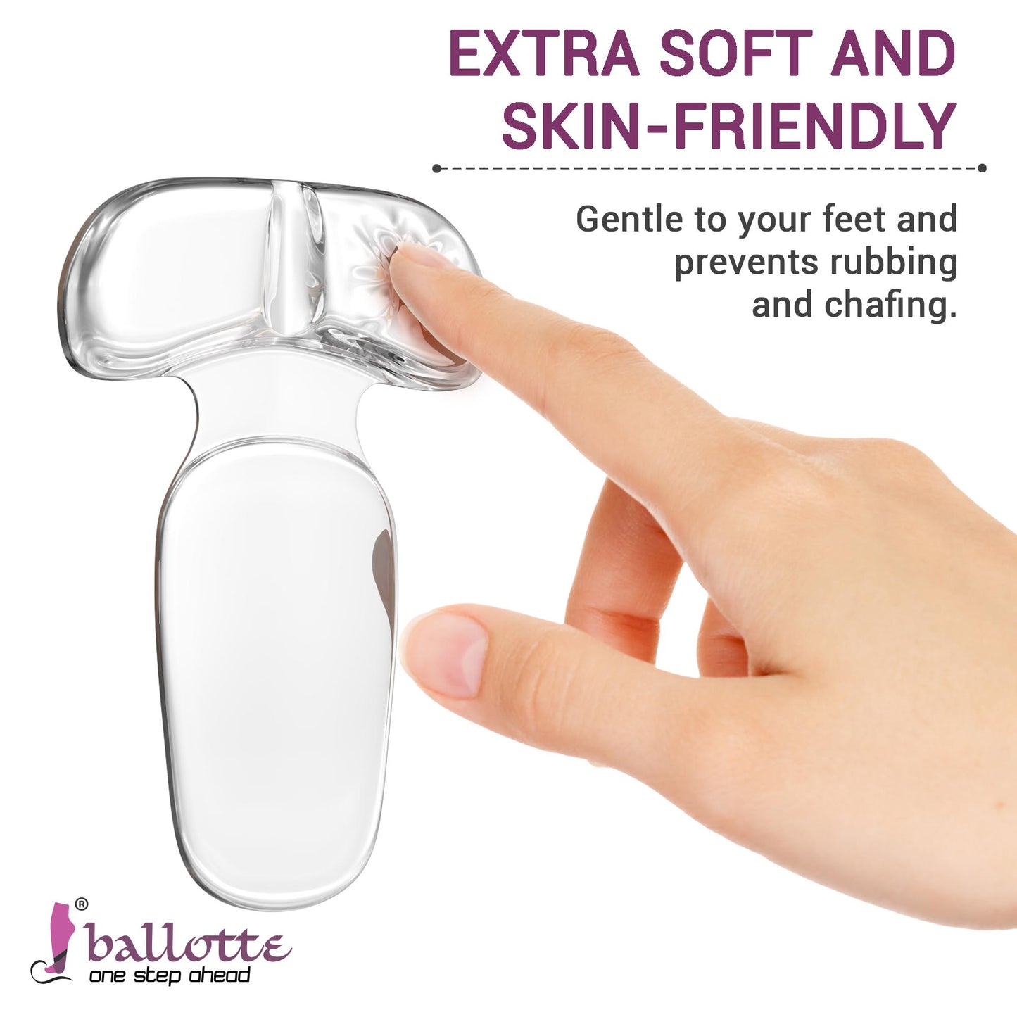 Clear & double-cushioned heel inserts