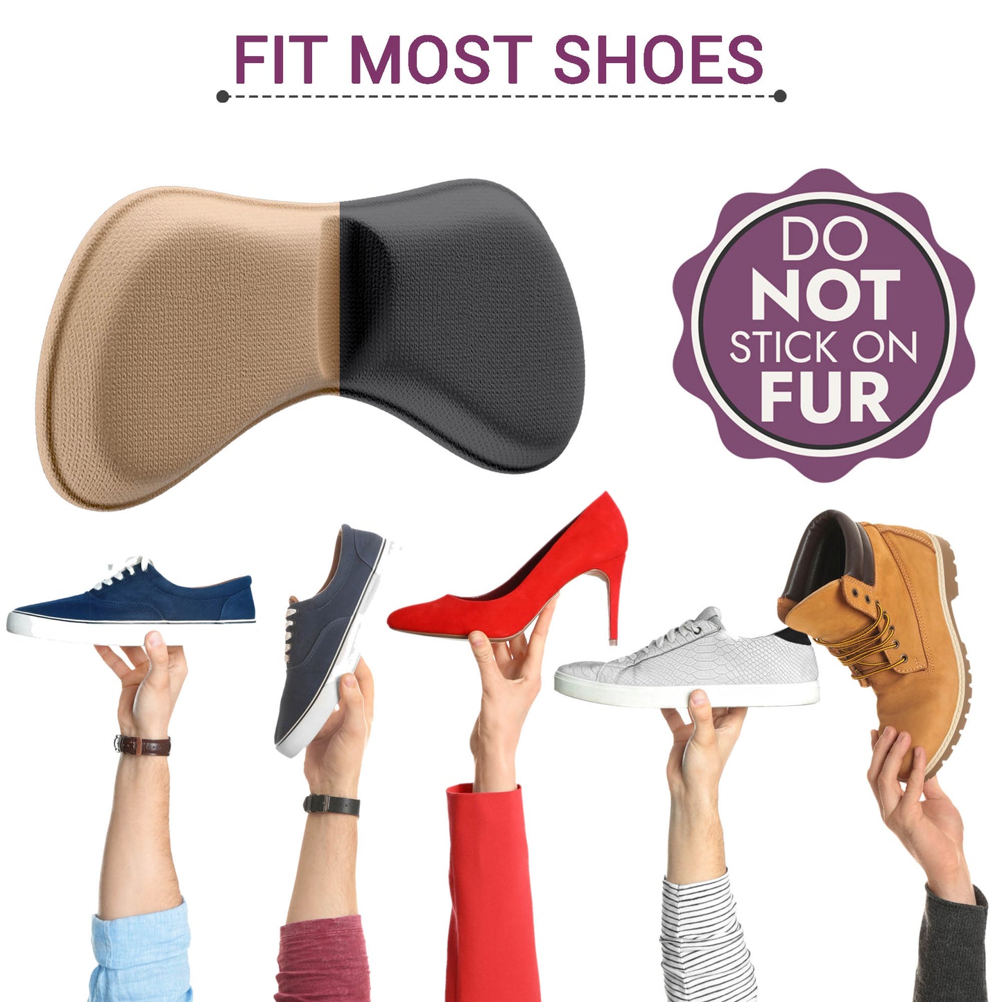 Extra soft heel grips