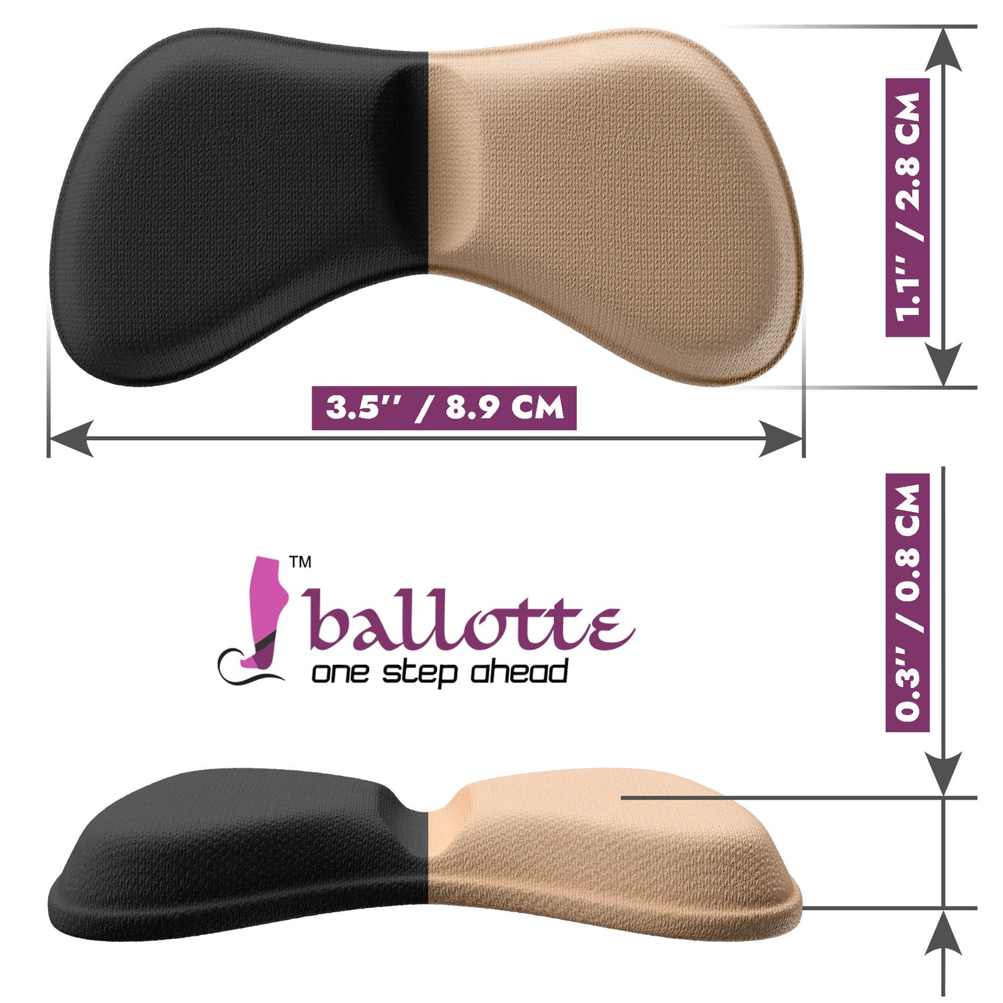 Extra soft heel grips (super sticky)