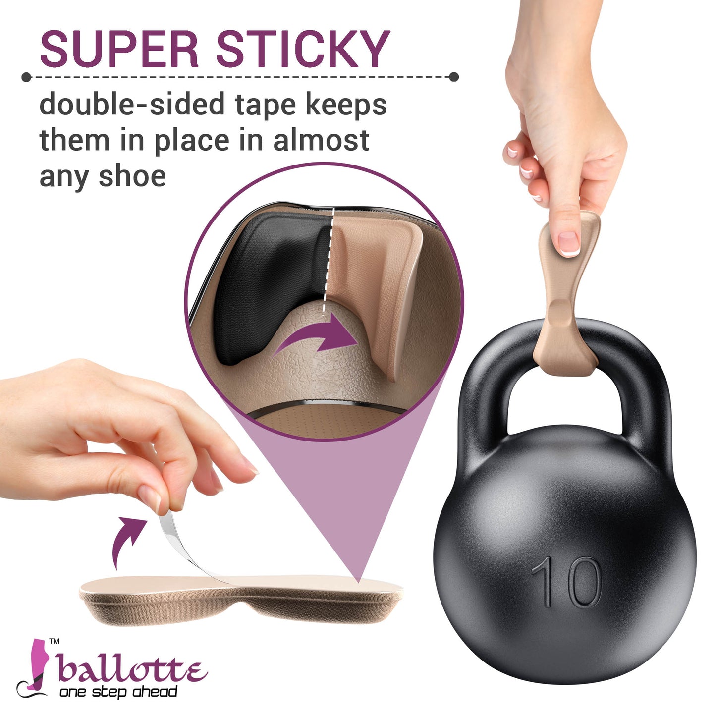 Extra soft heel grips (super sticky)