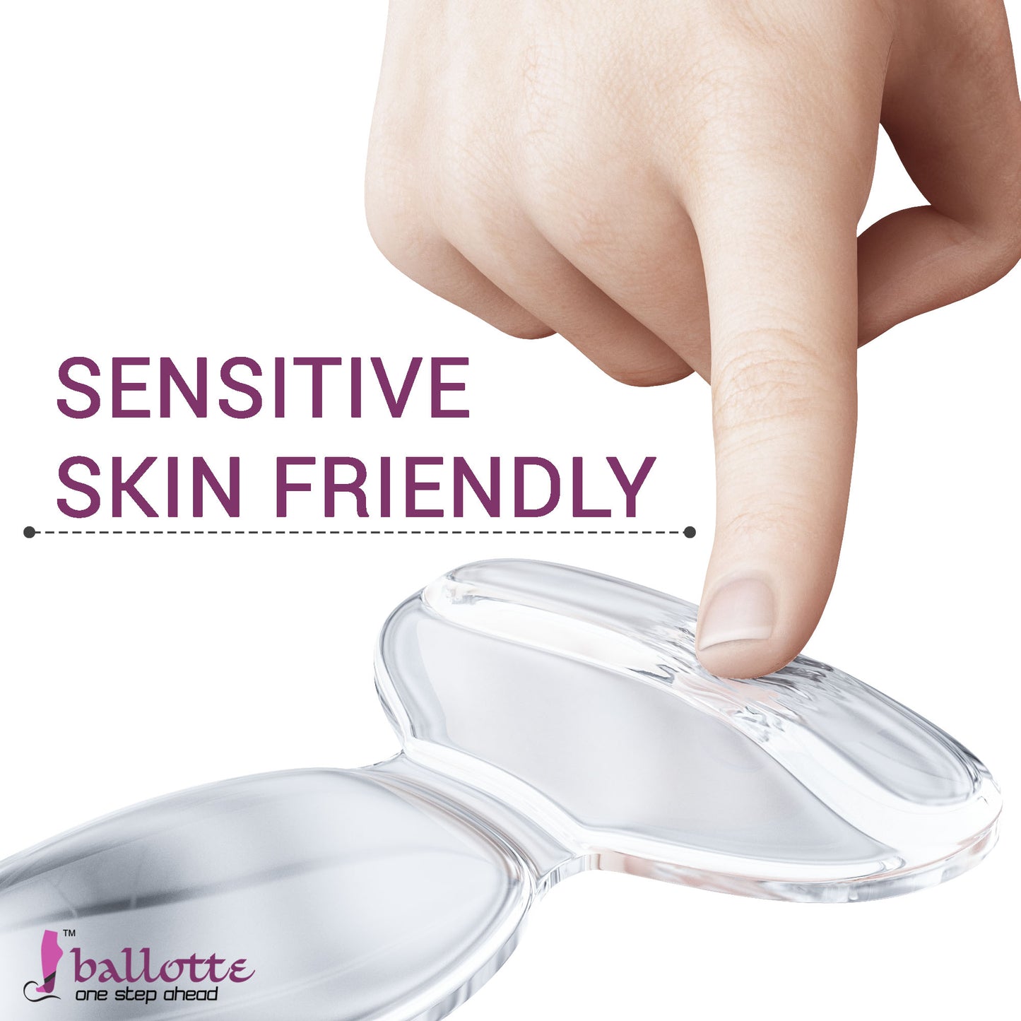 Clear heel inserts