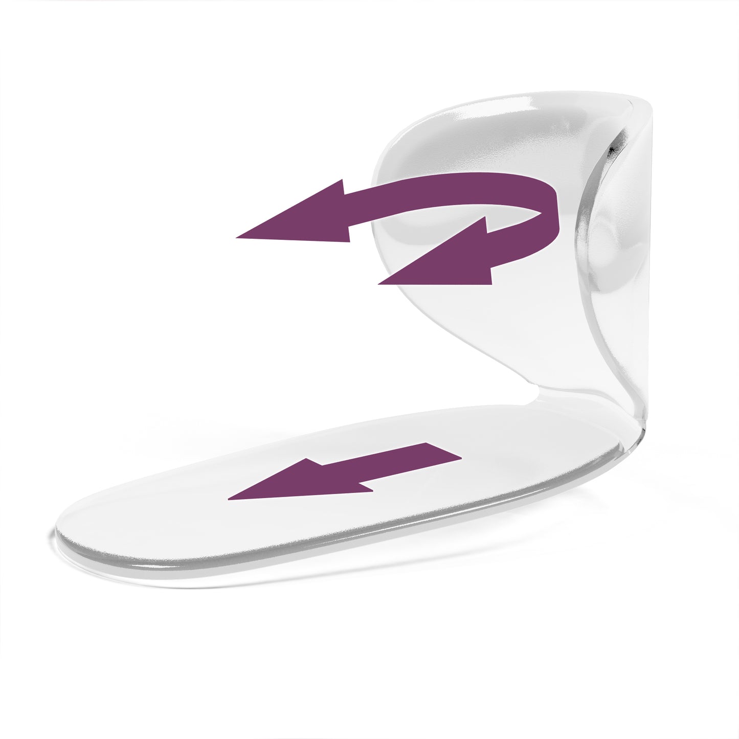 Clear heel inserts